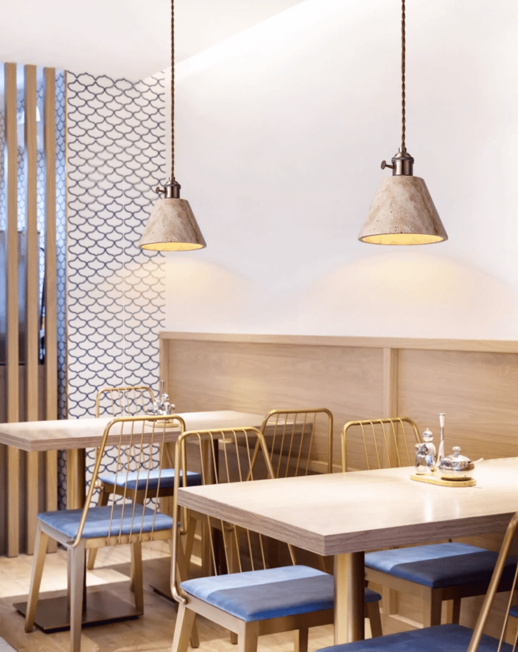 Terraform Travertine Pendant Light