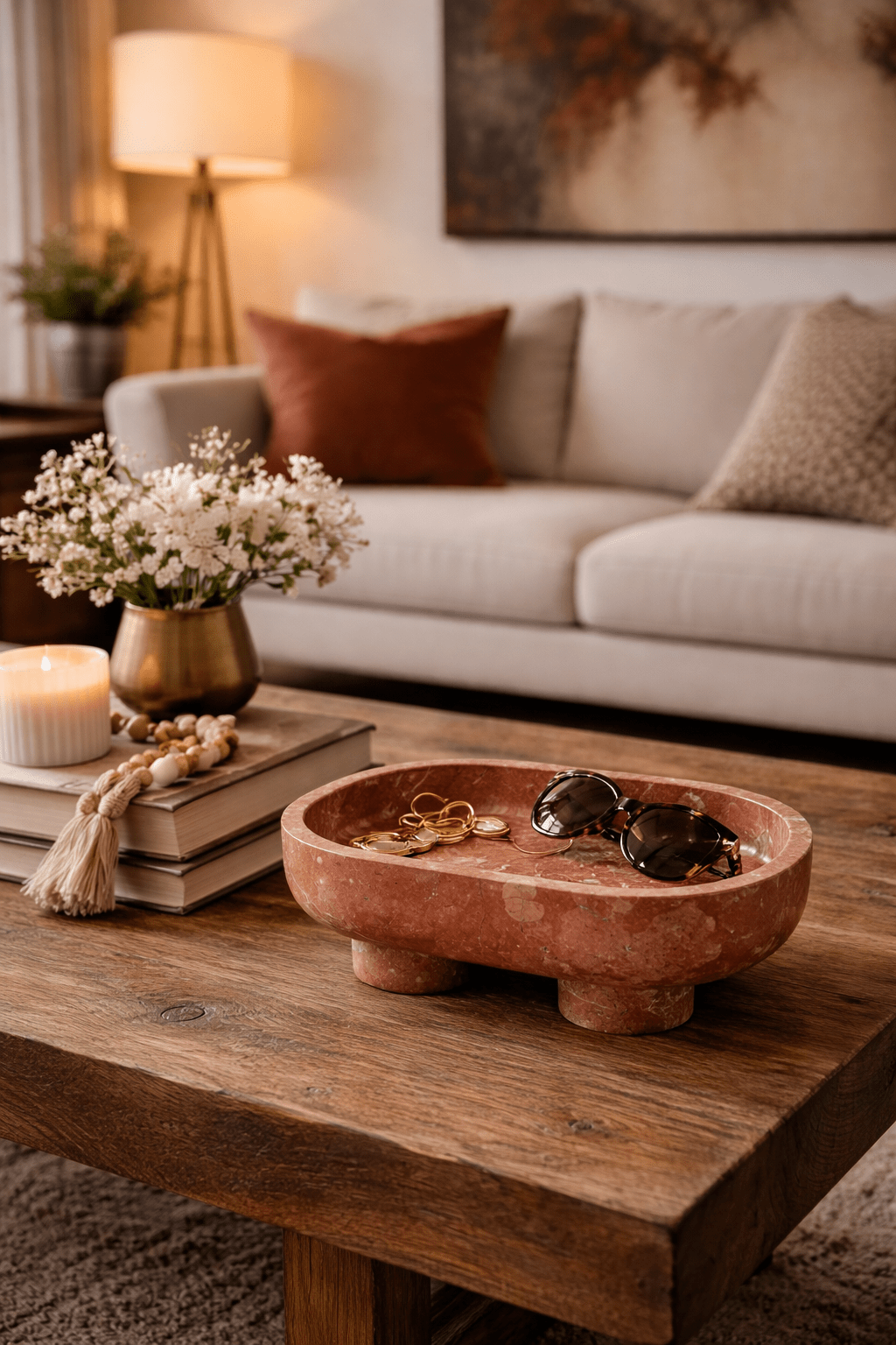 Luna Marble Tray