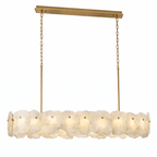 Ecliptica Spiral Alabaster Chandelier