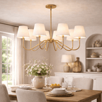 Opaluxe Brass Chandelier