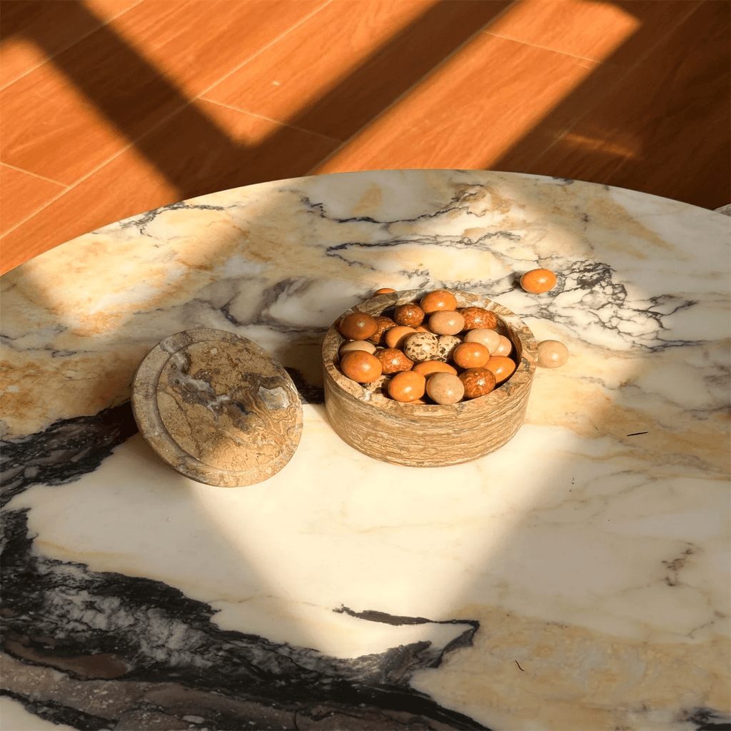 Strata Sphere Stone Storage Box