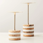 Strata Rise Marble Candle Holder