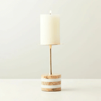 Strata Rise Marble Candle Holder