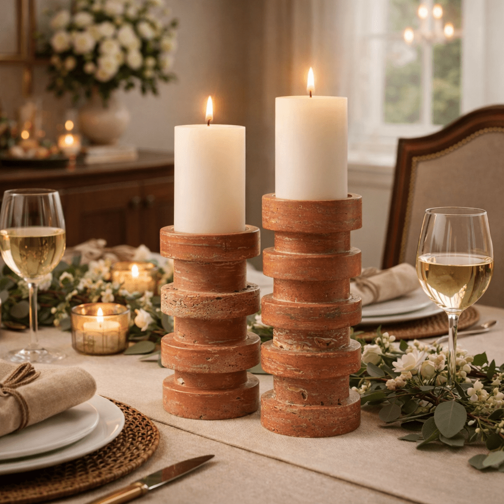 Terrace Stone Candle Holder