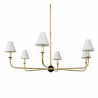 Aurelian Span Fabric Chandelier
