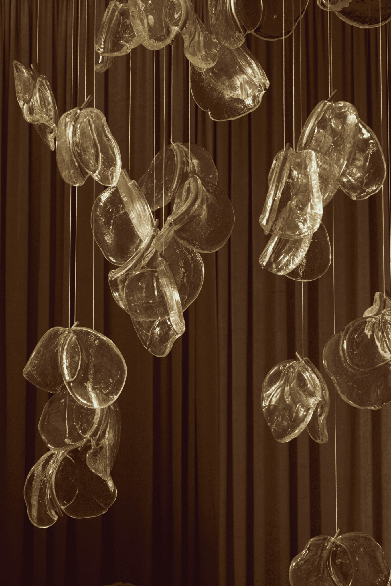 Luminous Glass Petals Pendant Lamp