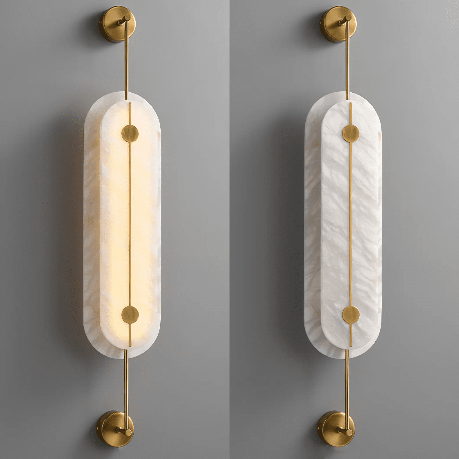 Solvane Alabaster Wall Sconce