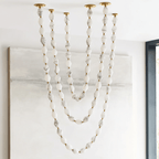 Glass Chain Chandelier
