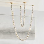 Glass Chain Chandelier