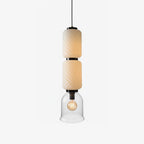 Textured Layered Glass Pendant Light