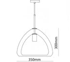 Futuristische Glass Drop light Pendant Light