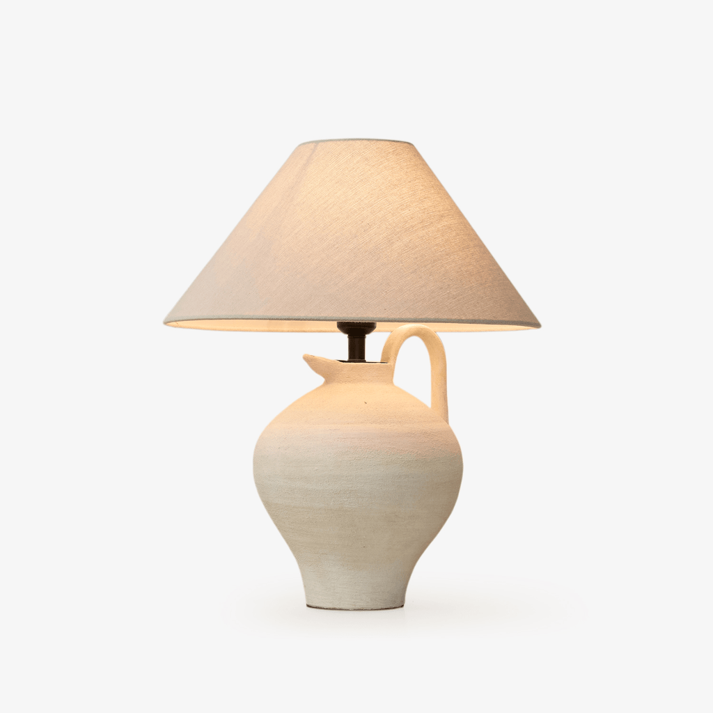 Ceramic Pitcher Shaped Table Lamp