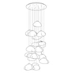 Blown Glass Mesh Pendant Light