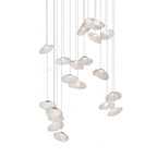 Blown Glass Mesh Pendant Light