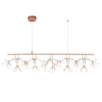 Rose Gold Firefly LED Crown Chandelier