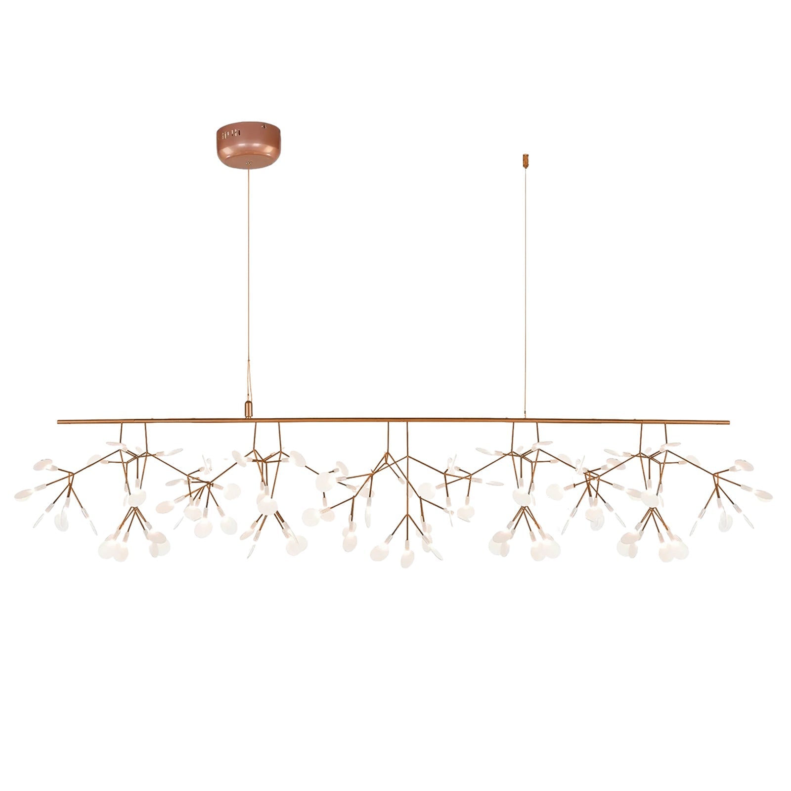 Rose Gold Firefly LED Crown Chandelier