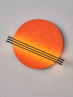 Abstract Sunrise Felt Wall Sconce