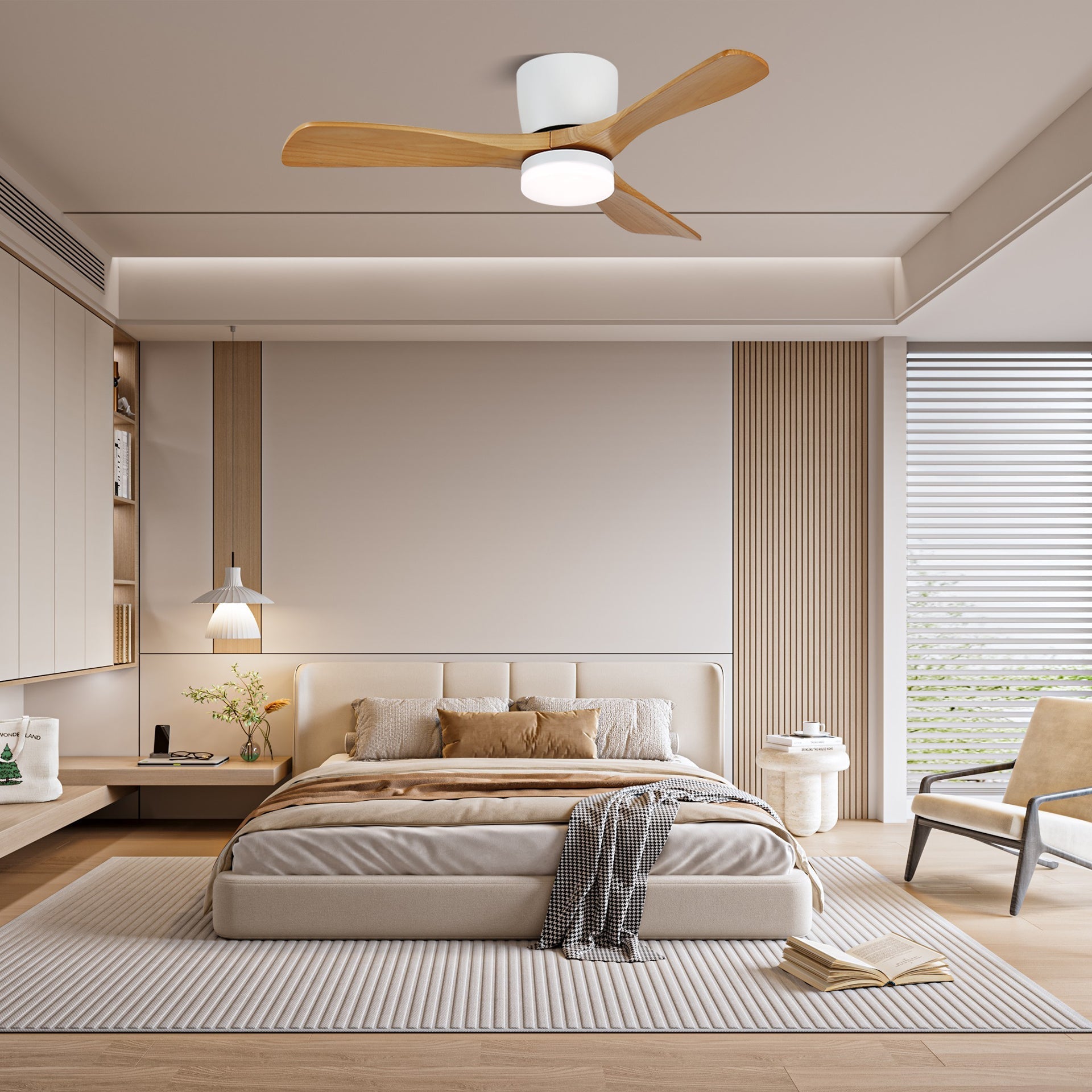 Aerodynamics Wooden 48"/52" Ceiling Fan Light