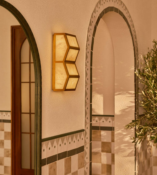 Alabaster Cascade Alabaster Wall Light