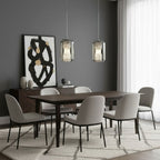 Alabaster Glass Cylinder Pendant Light