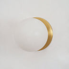 Alabaster Mini Orb Wall Lamp