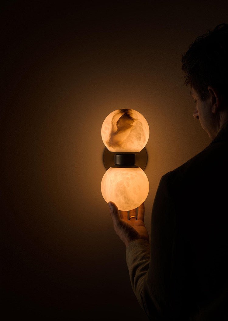 Alabaster Celestia Orb Wall Light