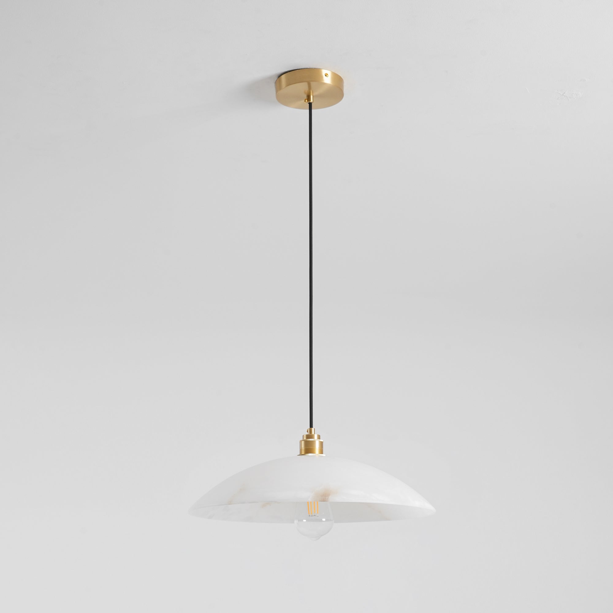 Alabaster Dome Swag Alabaster Pendant Lamp