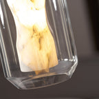 Alabaster Glass Cylinder Pendant Light