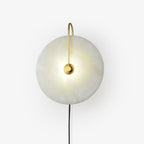 Alabaster LED Plug-In Wall Lamp