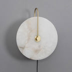 Alabaster LED Plug-In Wall Lamp