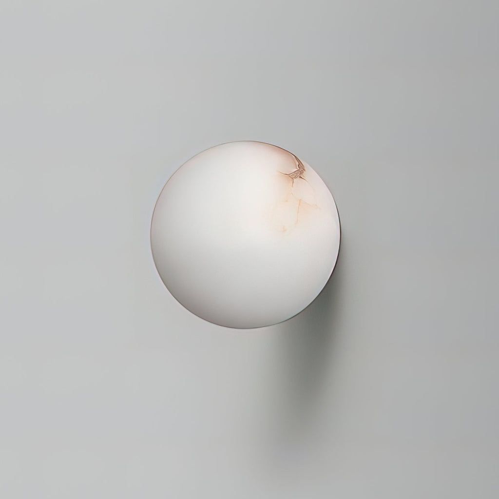 Alabaster Mini Orb Wall Lamp