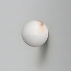 Alabaster Mini Orb Wall Lamp