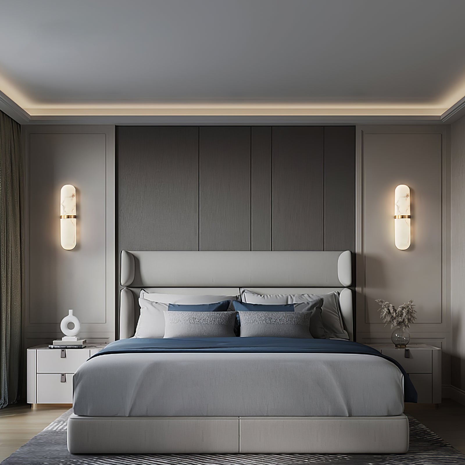 Alabaster Pill Wall Light