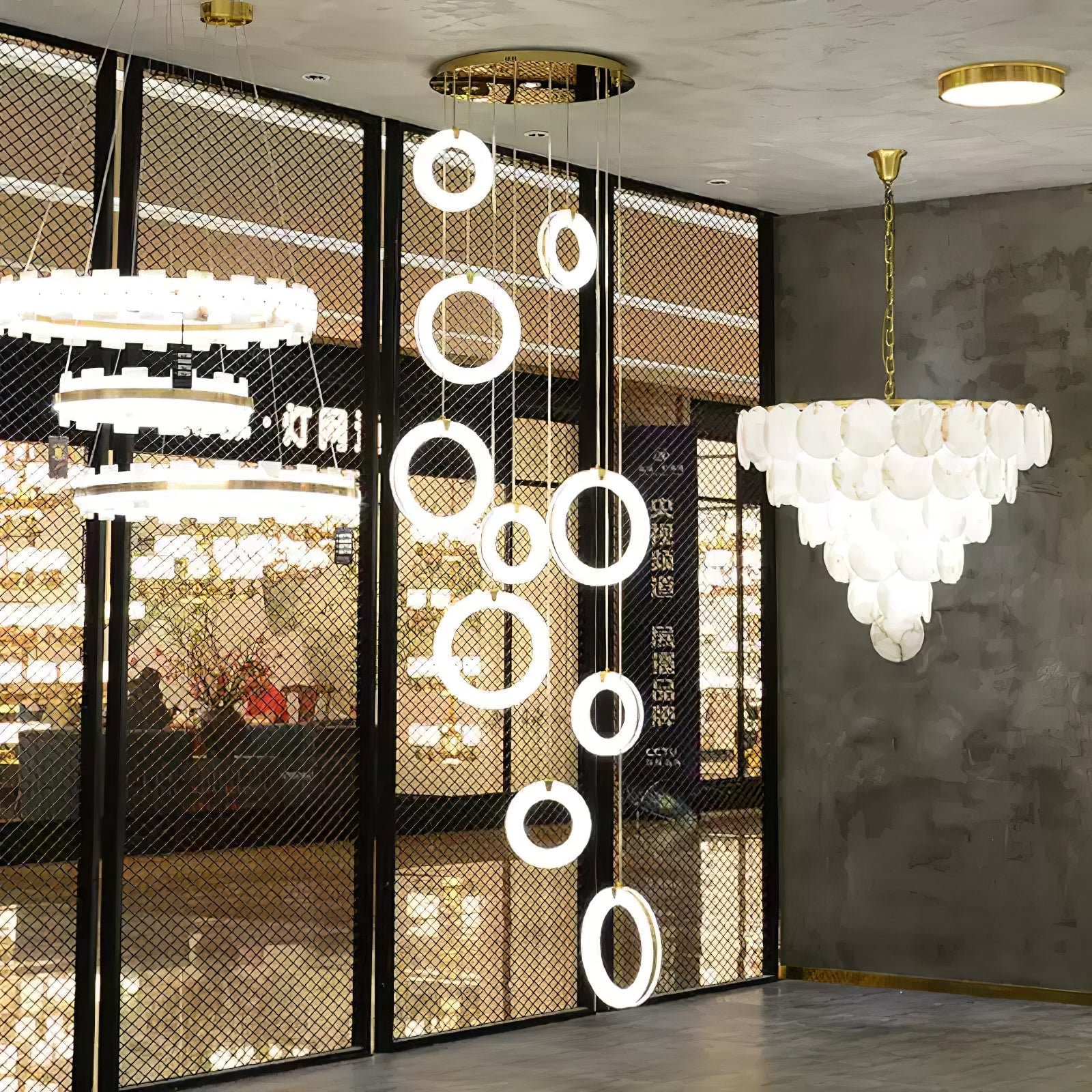 Alabaster Ring Alabaster Pendant Light