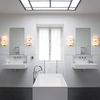 Alabaster Staircase Plug-in Wall Lamp