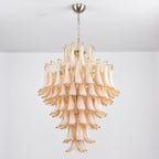 Amber Cloud Murano Glass Petals Chandelier