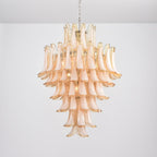 Amber Cloud Murano Glass Petals Chandelier