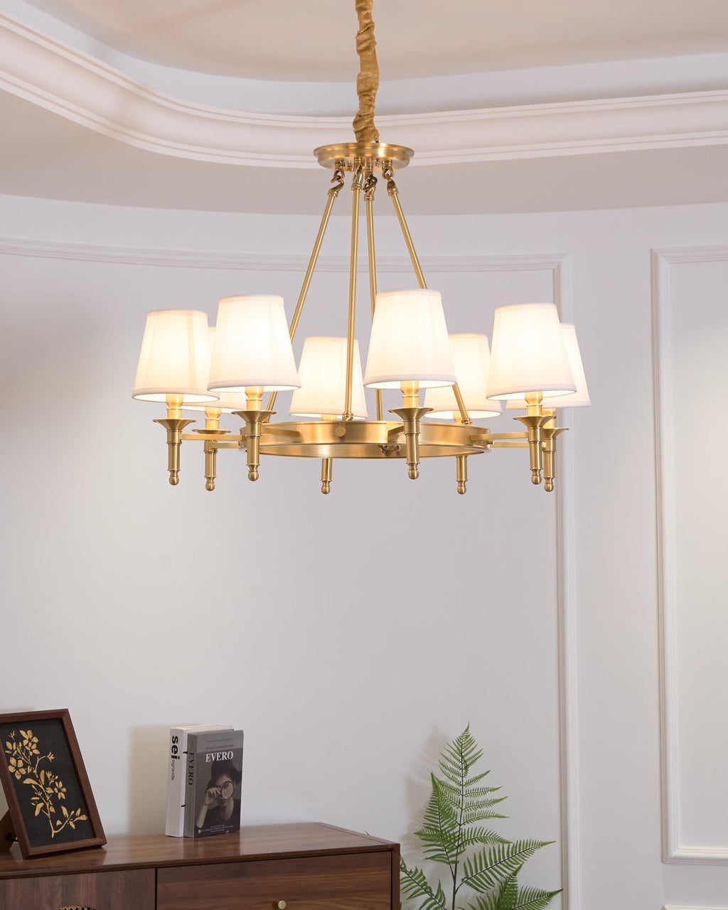 Antique Brass Chandelier