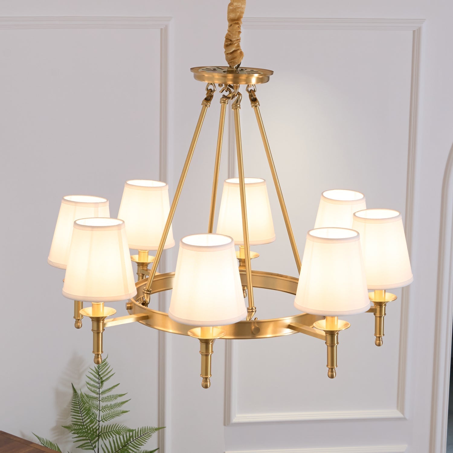 Antique Brass Chandelier