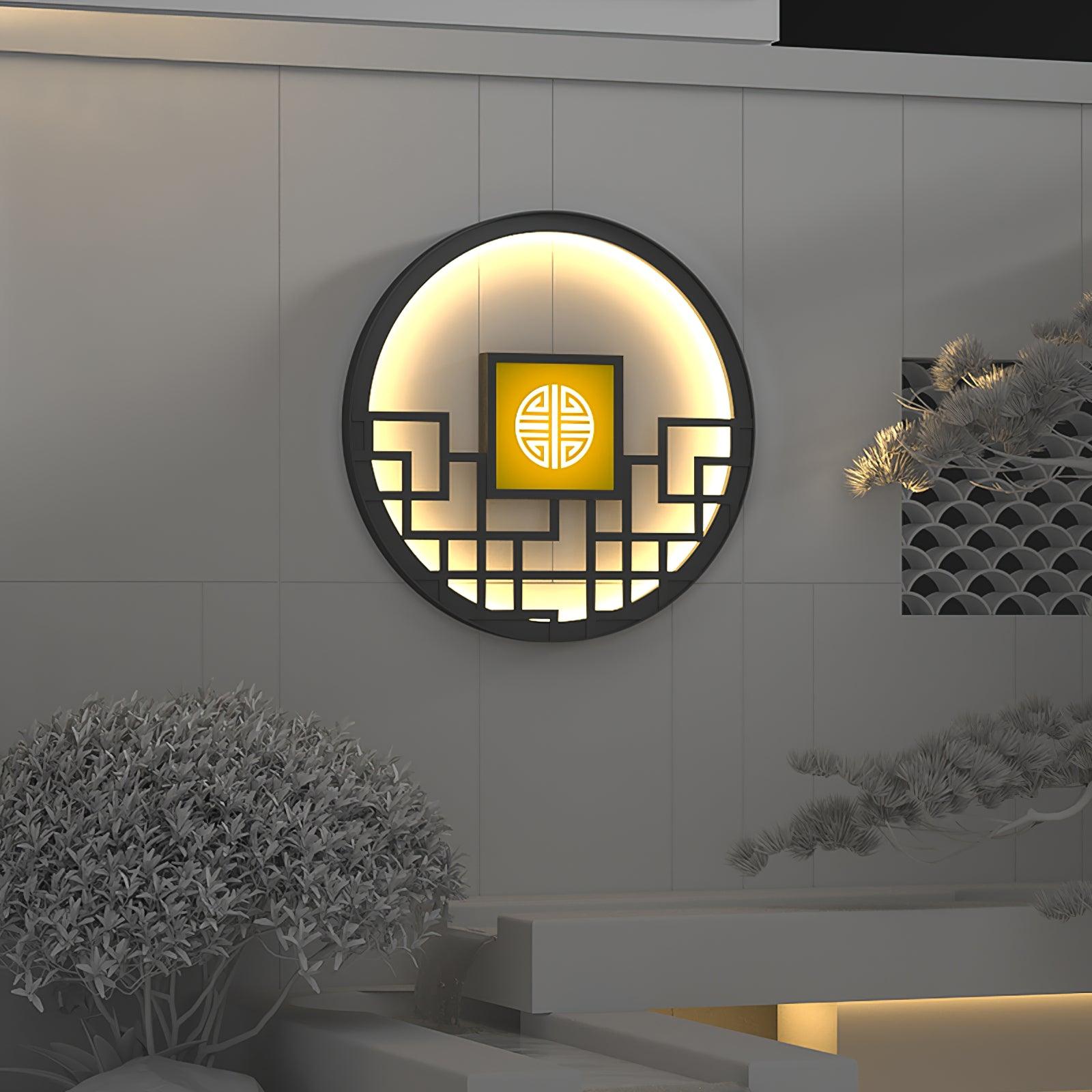 Round Outdoor Sconce Wall Light