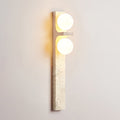 Asymmetrical Travertine Wall Sconce
