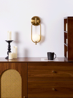 Aurea Brass Wall Light