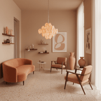 Aurelia Apricot Murano Glass Chandelier