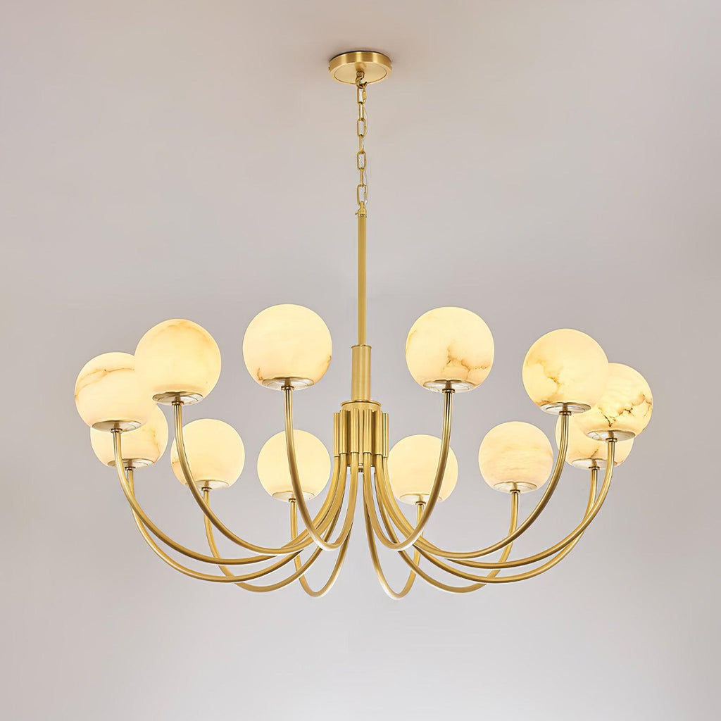 Aurelian Alabaster Globe Chandelier