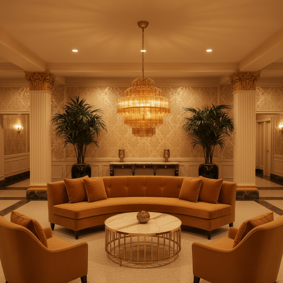 Aurum Cascade Murano Chandelier