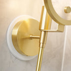 Ava Brass Alabaster Wall Lamp