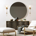 Ava Brass Alabaster Wall Lamp