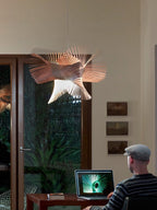 Avian Flair Wooden Pendant Lamp