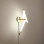 Paper Crane Plug-In Wall Lamp