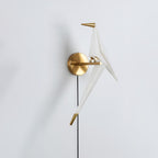 Paper Crane Plug-In Wall Lamp